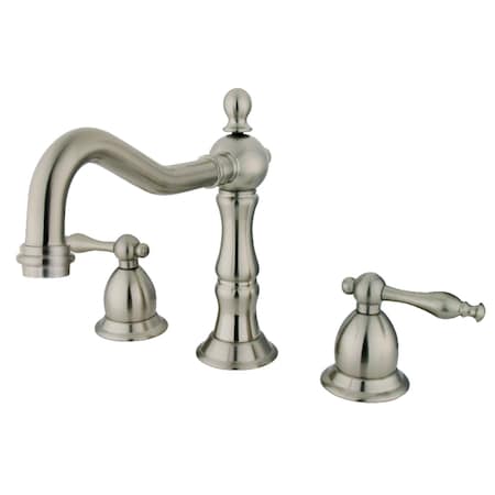 Kingston Brass KS1978NL 8" Widespread Bathroom Faucet, Brushed Nickel KS1978NL